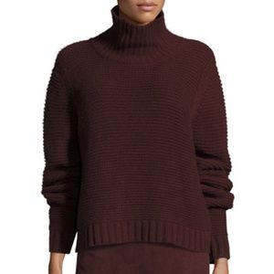 Vince Cowl Neck Sweater in Cordovan